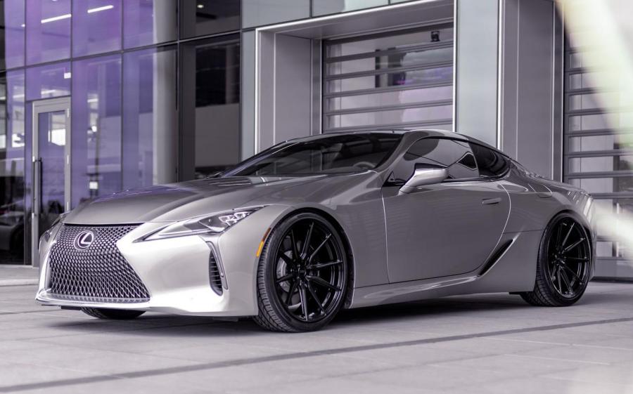 Lexus LC500 Liquid Platinum on Vossen Wheels (HF-3) '2019